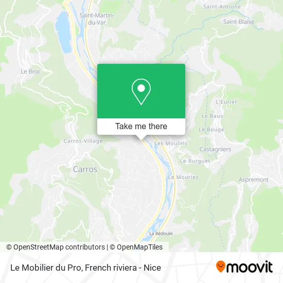 Le Mobilier du Pro map