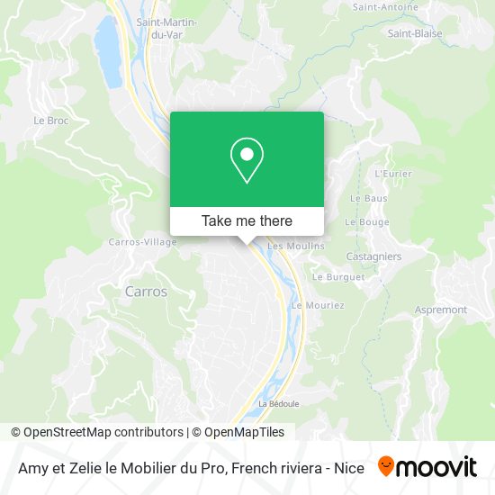 Amy et Zelie le Mobilier du Pro map