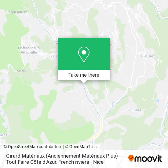 Girard Matériaux (Anciennement Matériaux Plus)-Tout Faire Côte d'Azur map