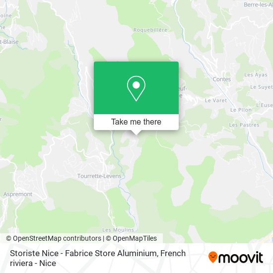 Storiste Nice - Fabrice Store Aluminium map