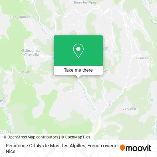 Résidence Odalys le Mas des Alpilles map