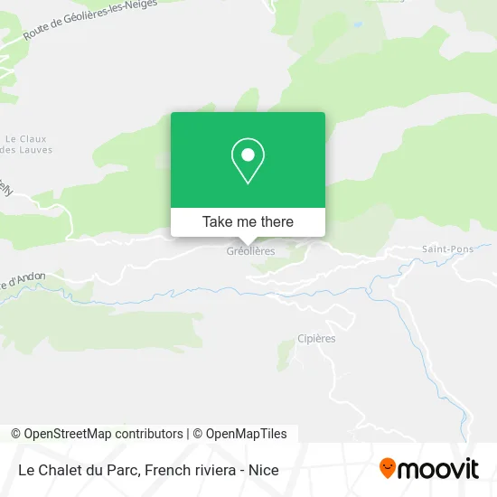 Mapa Le Chalet du Parc