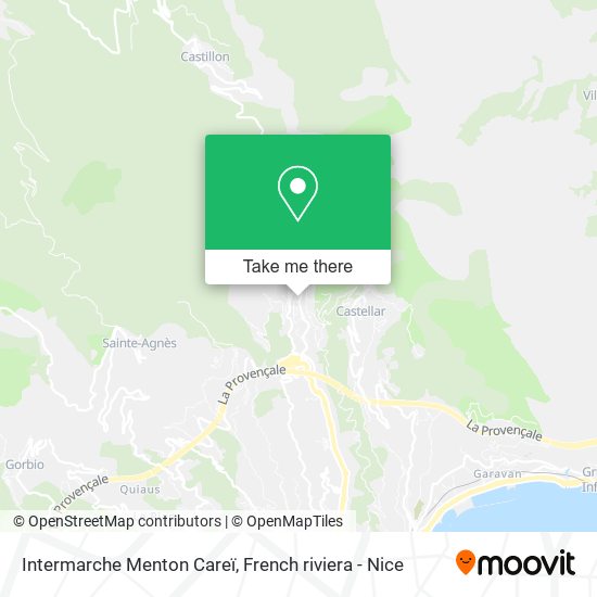 Intermarche Menton Careï map