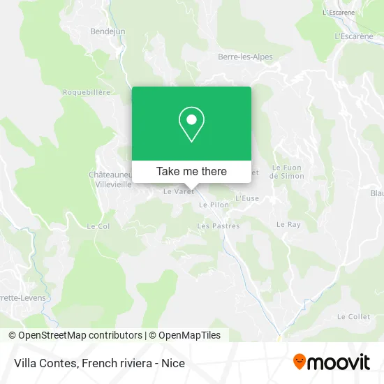 Villa Contes map