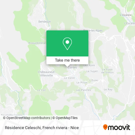 Résidence Celeschi map