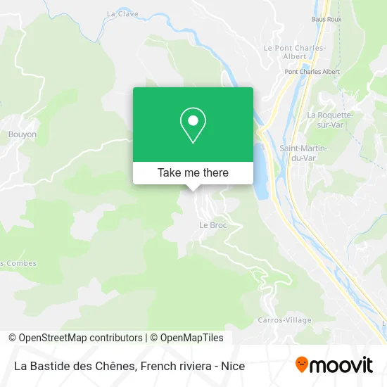 La Bastide des Chênes map