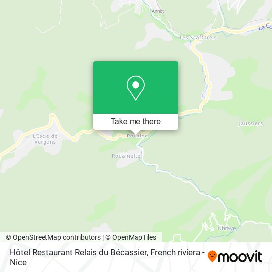 Hôtel Restaurant Relais du Bécassier map