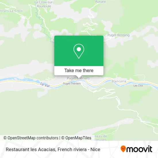 Restaurant les Acacias map