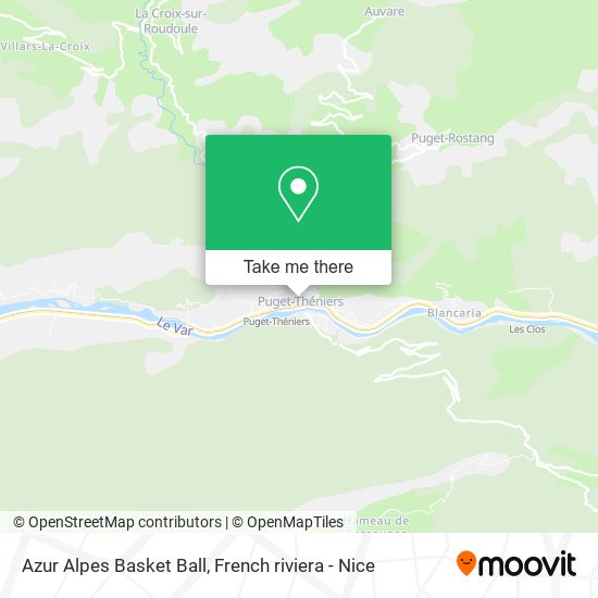 Azur Alpes Basket Ball map