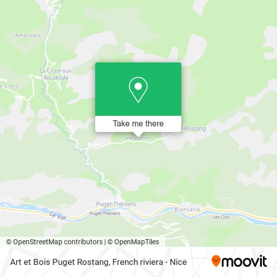 Art et Bois Puget Rostang map