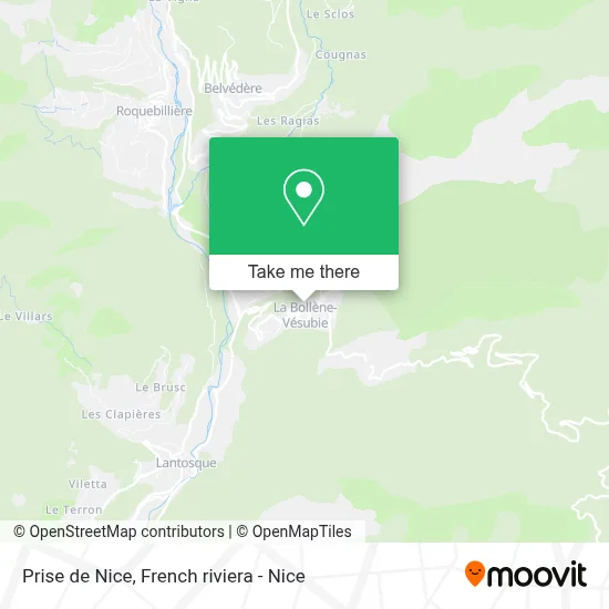 Prise de Nice map
