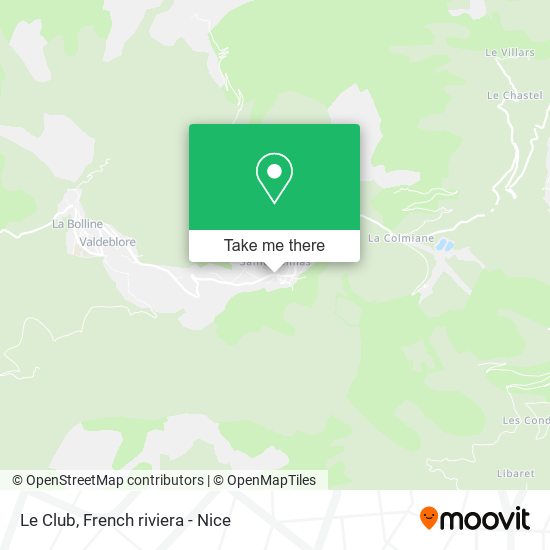 Le Club map