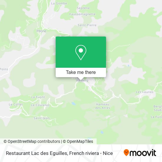 Restaurant Lac des Eguilles map