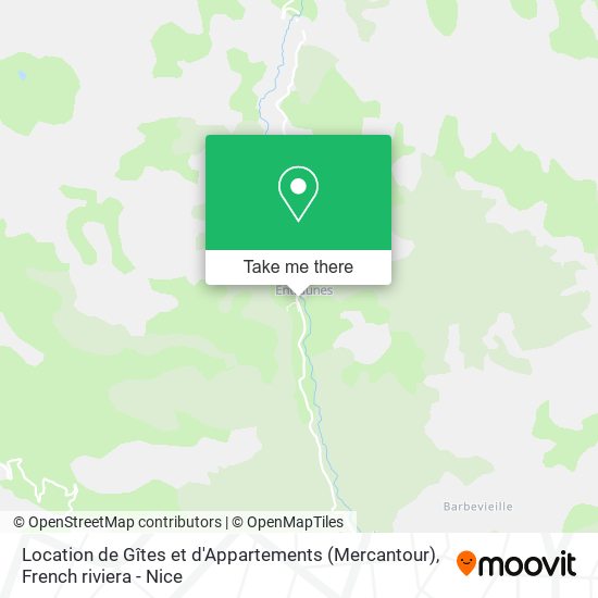 Location de Gîtes et d'Appartements (Mercantour) map