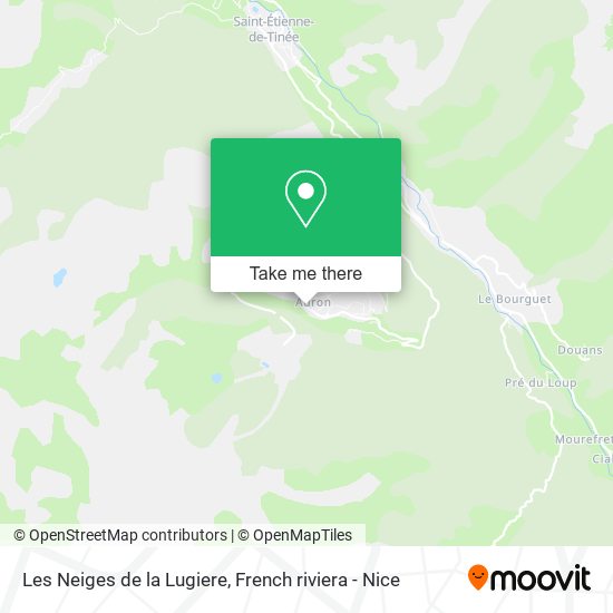 Mapa Les Neiges de la Lugiere