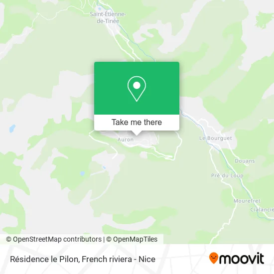 Résidence le Pilon map