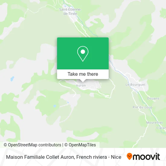 Maison Familiale Collet Auron map