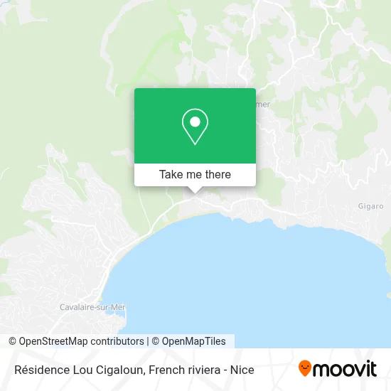 Résidence Lou Cigaloun map