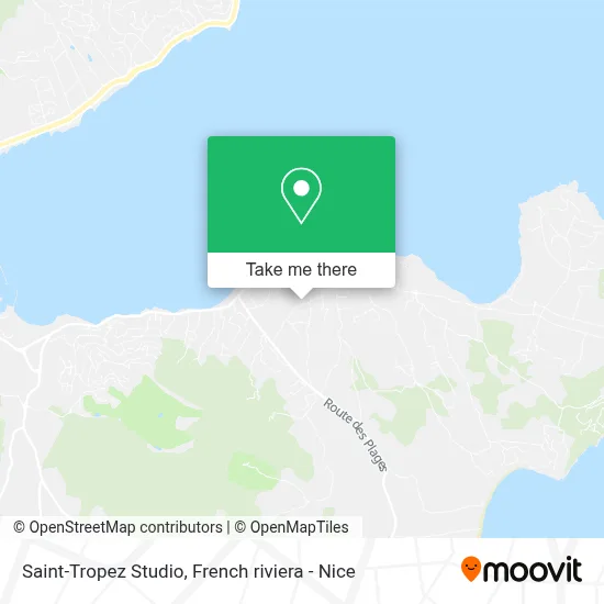 Saint-Tropez Studio map