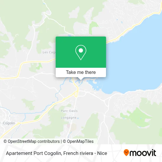 Apartement Port Cogolin map