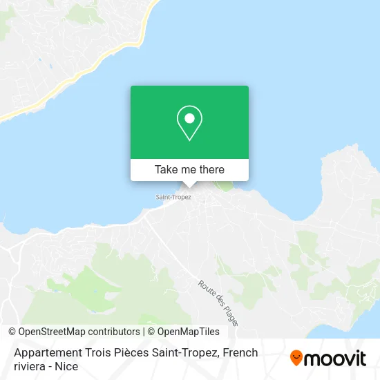 Appartement Trois Pièces Saint-Tropez map