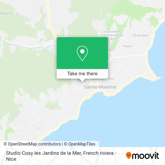 Studio Cosy les Jardins de la Mer map
