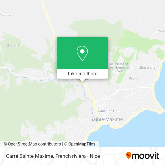 Carré Sainte Maxime map