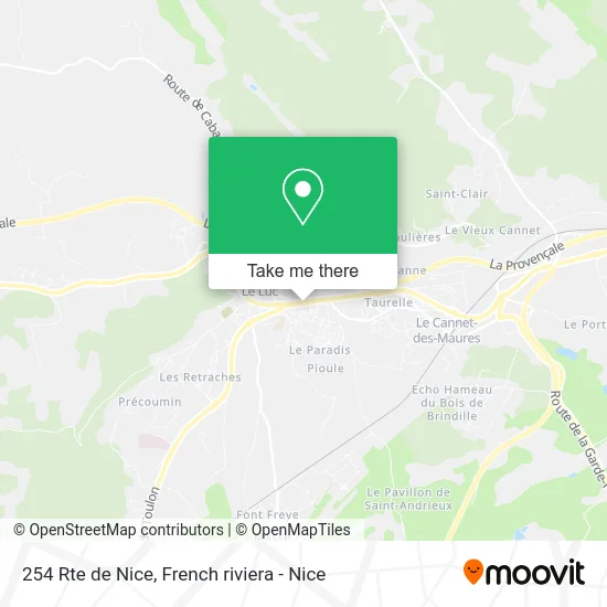 254 Rte de Nice map