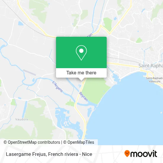 Lasergame Frejus map