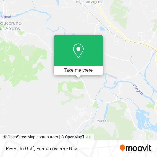 Rives du Golf map