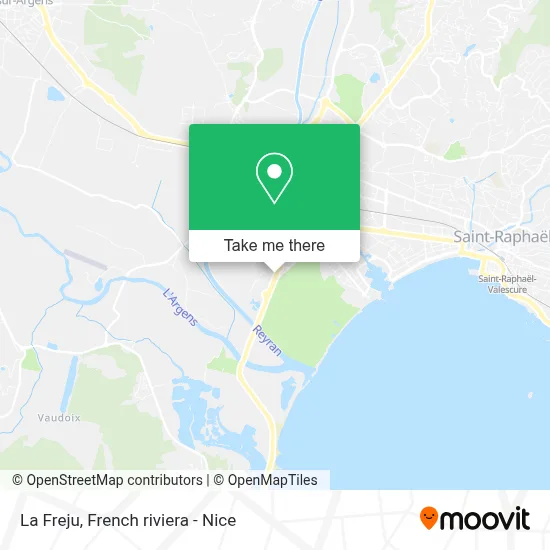 La Freju map