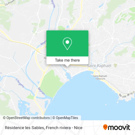 Mapa Résidence les Sables