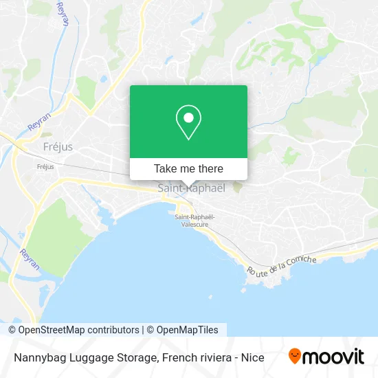 Nannybag Luggage Storage map
