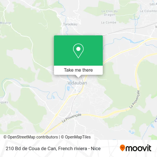 210 Bd de Coua de Can map
