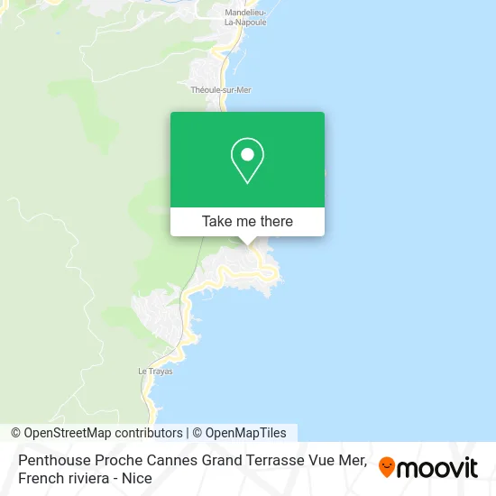 Penthouse Proche Cannes Grand Terrasse Vue Mer map