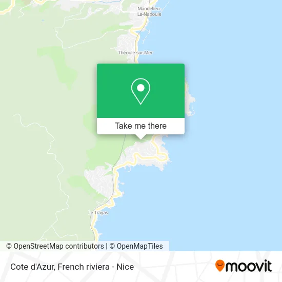 Cote d'Azur map
