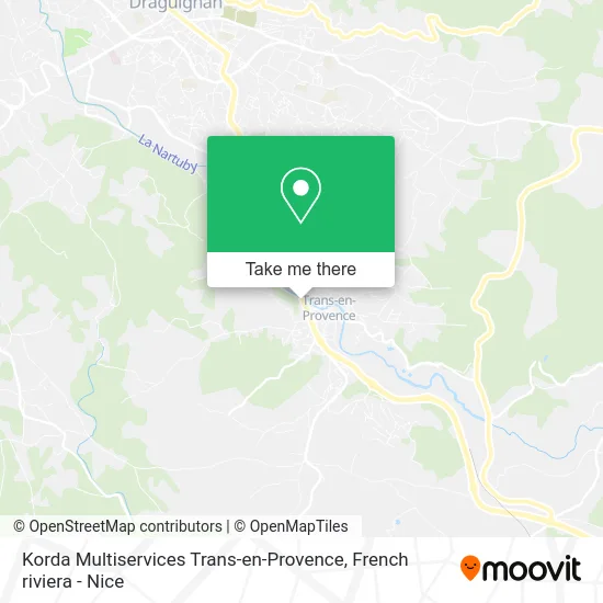 Korda Multiservices Trans-en-Provence map