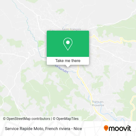 Service Rapide Moto map
