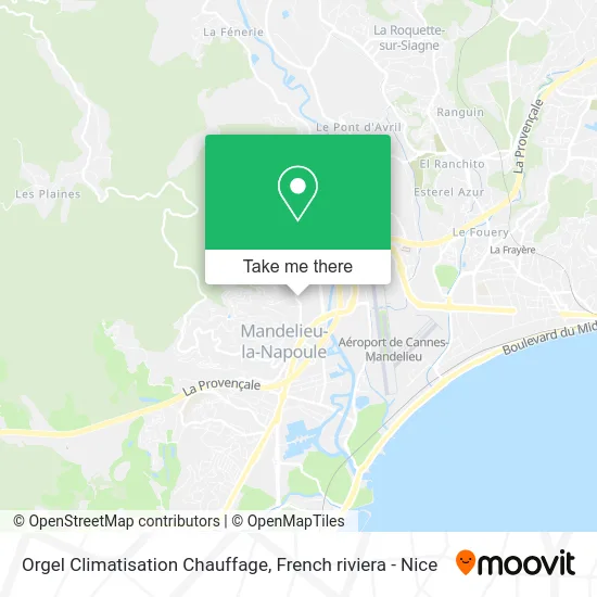 Orgel Climatisation Chauffage map