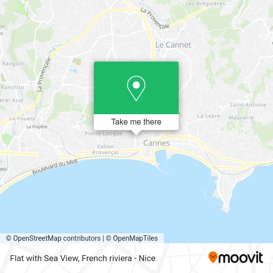 Flat with Sea View map