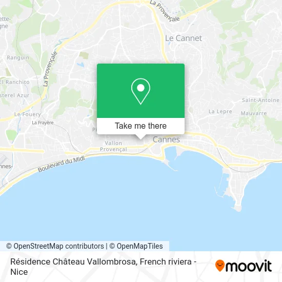 Résidence Château Vallombrosa map