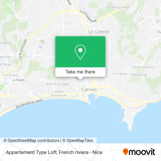 Appartement Type Loft map