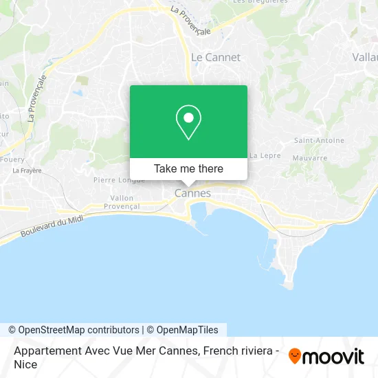 Appartement Avec Vue Mer Cannes map