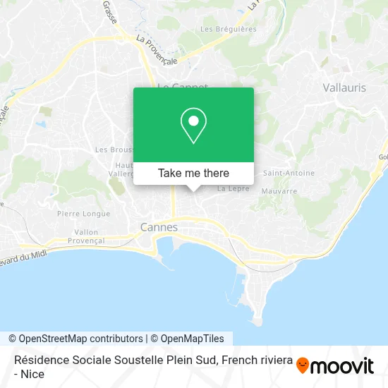 Résidence Sociale Soustelle Plein Sud map