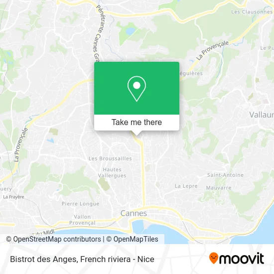 Bistrot des Anges map