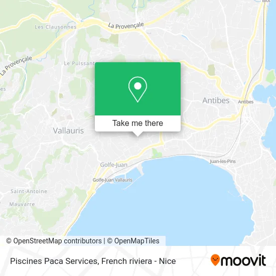 Piscines Paca Services map