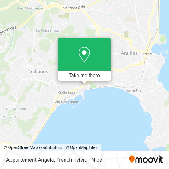 Appartement Angela map
