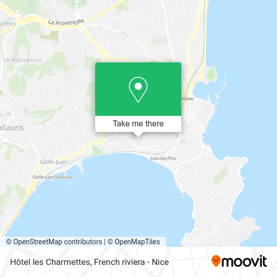 Hôtel les Charmettes map