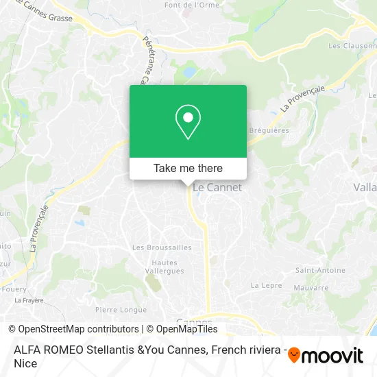 ALFA ROMEO Stellantis &You Cannes map