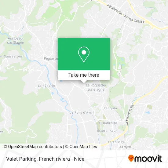 Valet Parking map